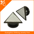 TP011139 anodized sandpaper triangle ear plug body piercing jewelry , ear plugs body piercing